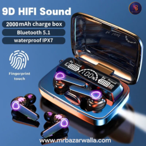 M19 TWS Earbuds Wireless Bluetooth | Deep Bass & Power Display