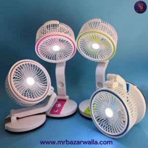 Rechargeable Folding Fan With LED Light