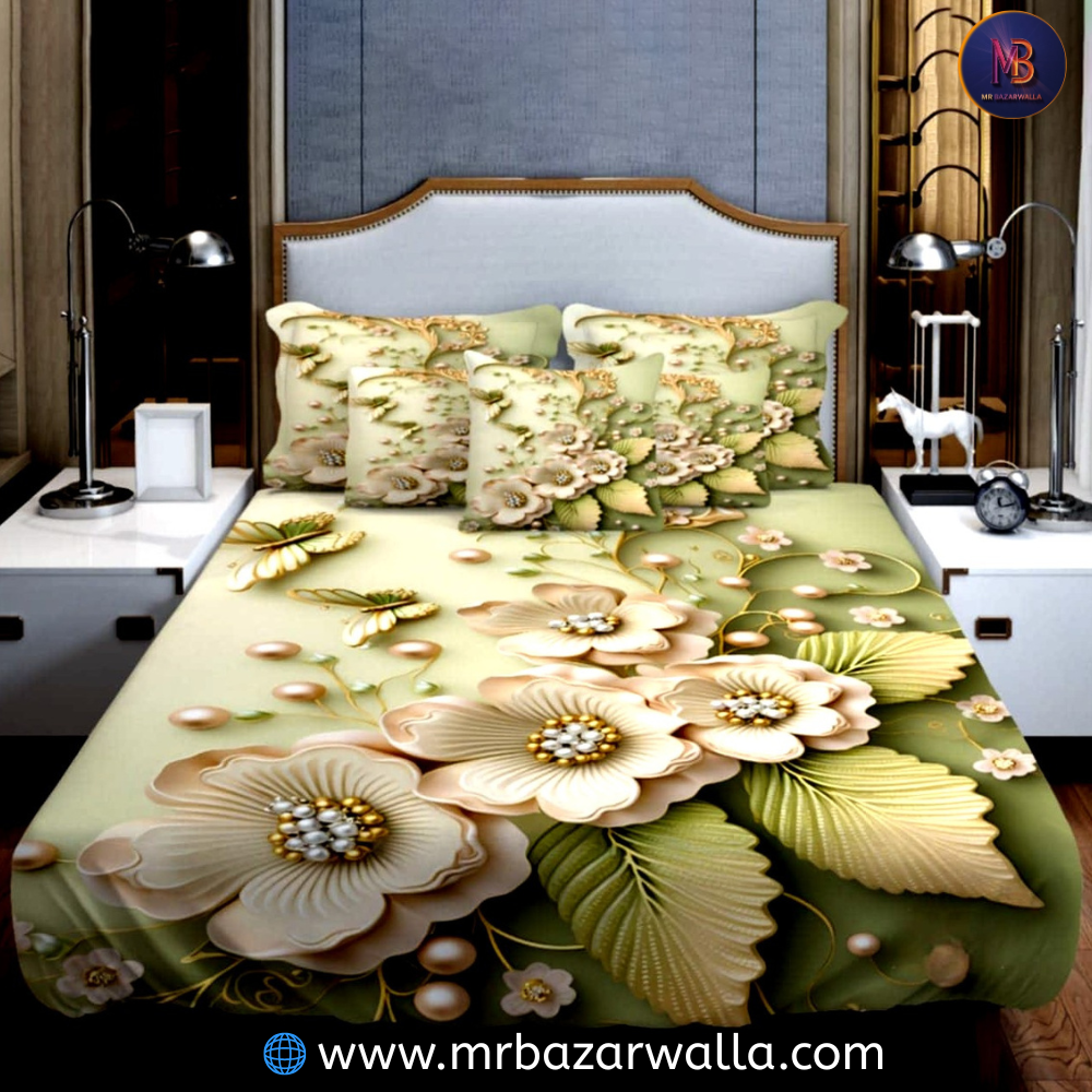 China Premium 3D Design Velvet Bed Sheet Set